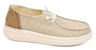 Corkys Kayak 2  Champagne Check shoes Buttercup Lynne Boutique