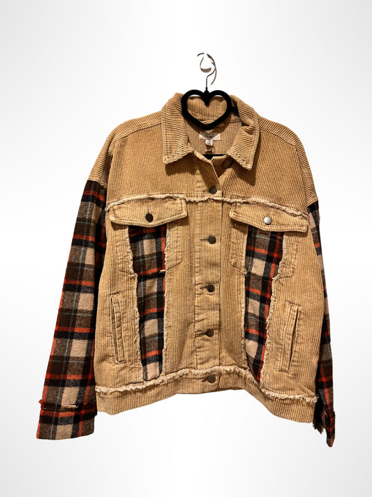 Loose Fit Corduroy Jacket - Regular Size - Buttercup Lynne Boutique