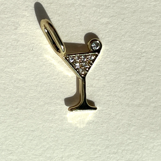 Classy Time Martini Charm - Buttercup Lynne Boutique