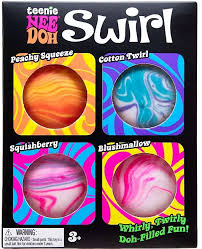 NeeDoh Teenie Swirl 4 Pack