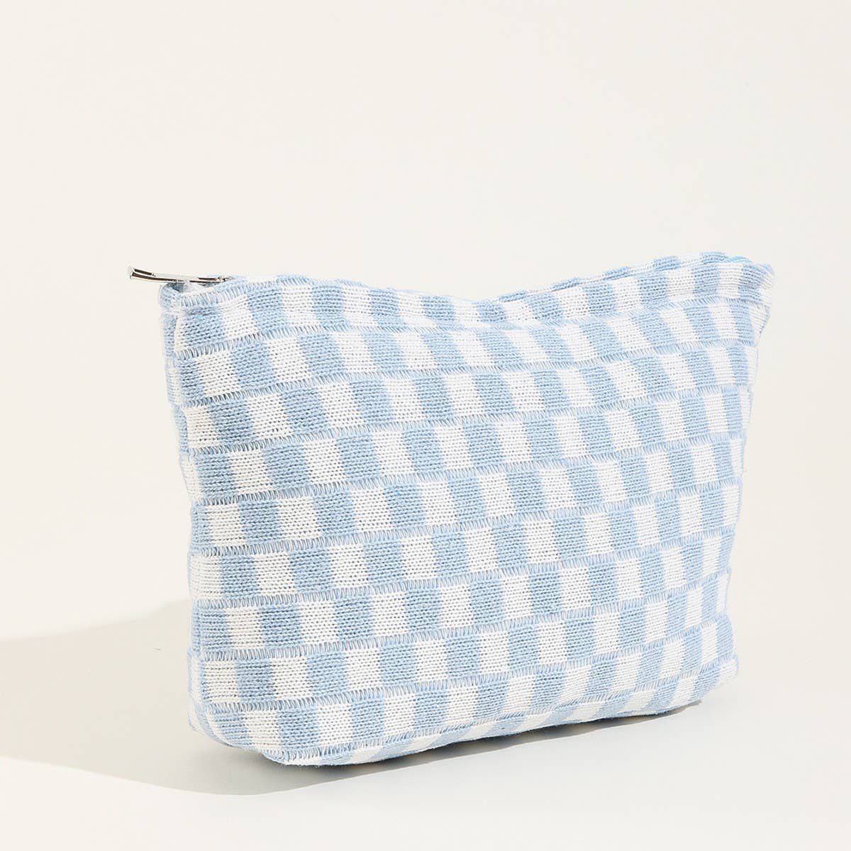 Checkered Cosmetic Makeup Pouch Clutch Bag - Buttercup Lynne Boutique