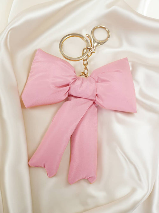 Pink Bow Keychain - Buttercup Lynne Boutique
