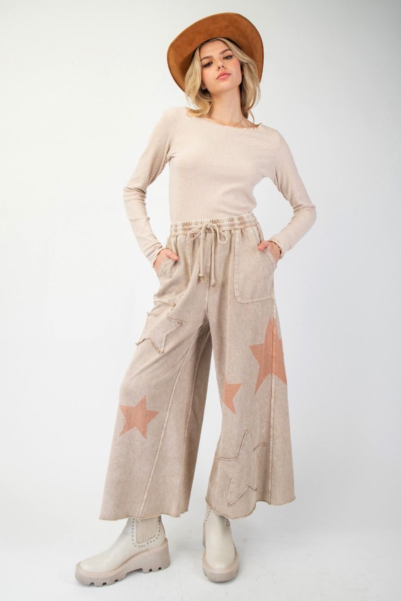 You're A Star Wide Leg Pants - Buttercup Lynne Boutique