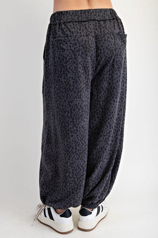 Easel Animal Print Joggers - Buttercup Lynne Boutique