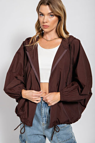 Parachute Hoodie Wind Breaker - Buttercup Lynne Boutique