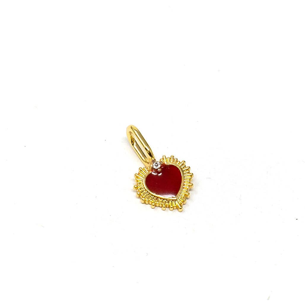 Full Of Heart Sacred Heart Charm - Buttercup Lynne Boutique