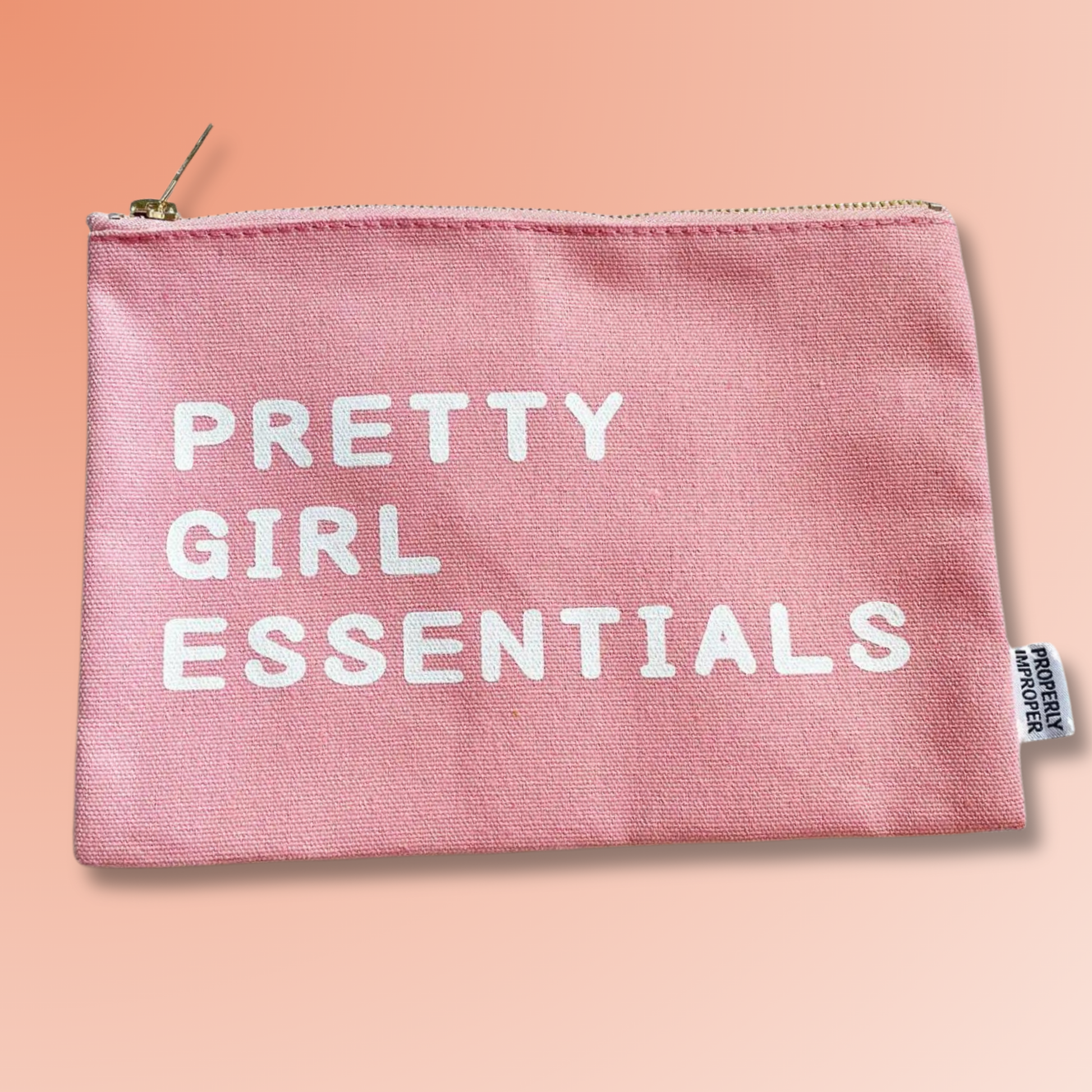 Pretty Girl Essentials - Canvas Pouch - Buttercup Lynne Boutique
