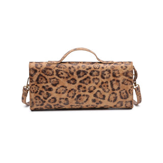 Leopard East West Clutch Crossbody - Buttercup Lynne Boutique