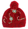 Embroidered Beanie w/Pom-Pom
