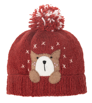 Baby Animal Youth Winter Pom Pom Beanie