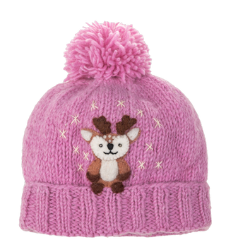 Baby Animal Youth Winter Pom Pom Beanie