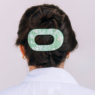 Teleties Spring Splash Large Flat Round Hair Clip