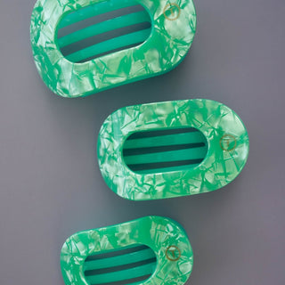 Teleties Spring Splash Large Flat Round Hair Clip