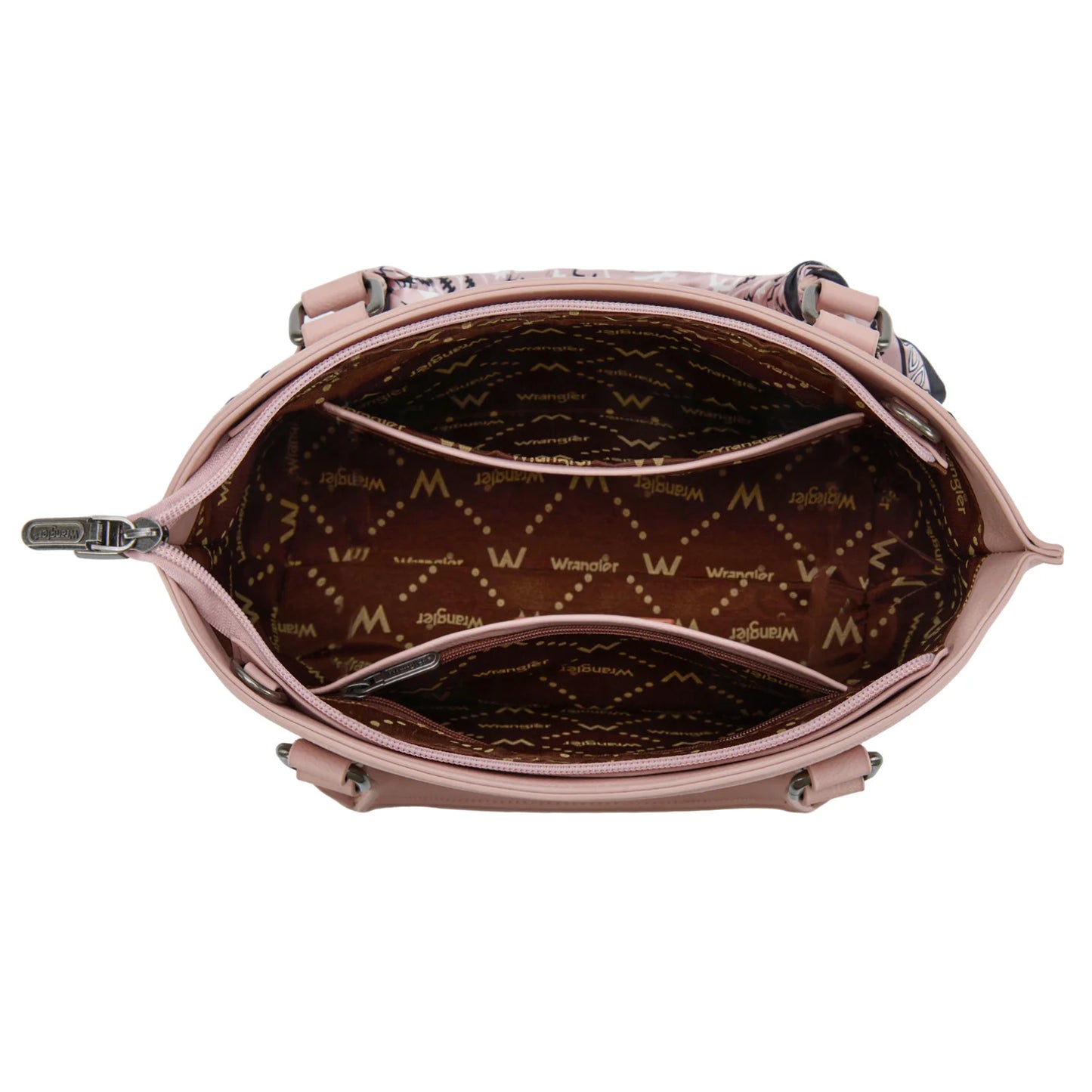 Wrangler Bandana Paisley Tote & Crossbody – Pink